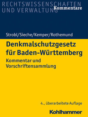cover image of Denkmalschutzgesetz für Baden-Württemberg
